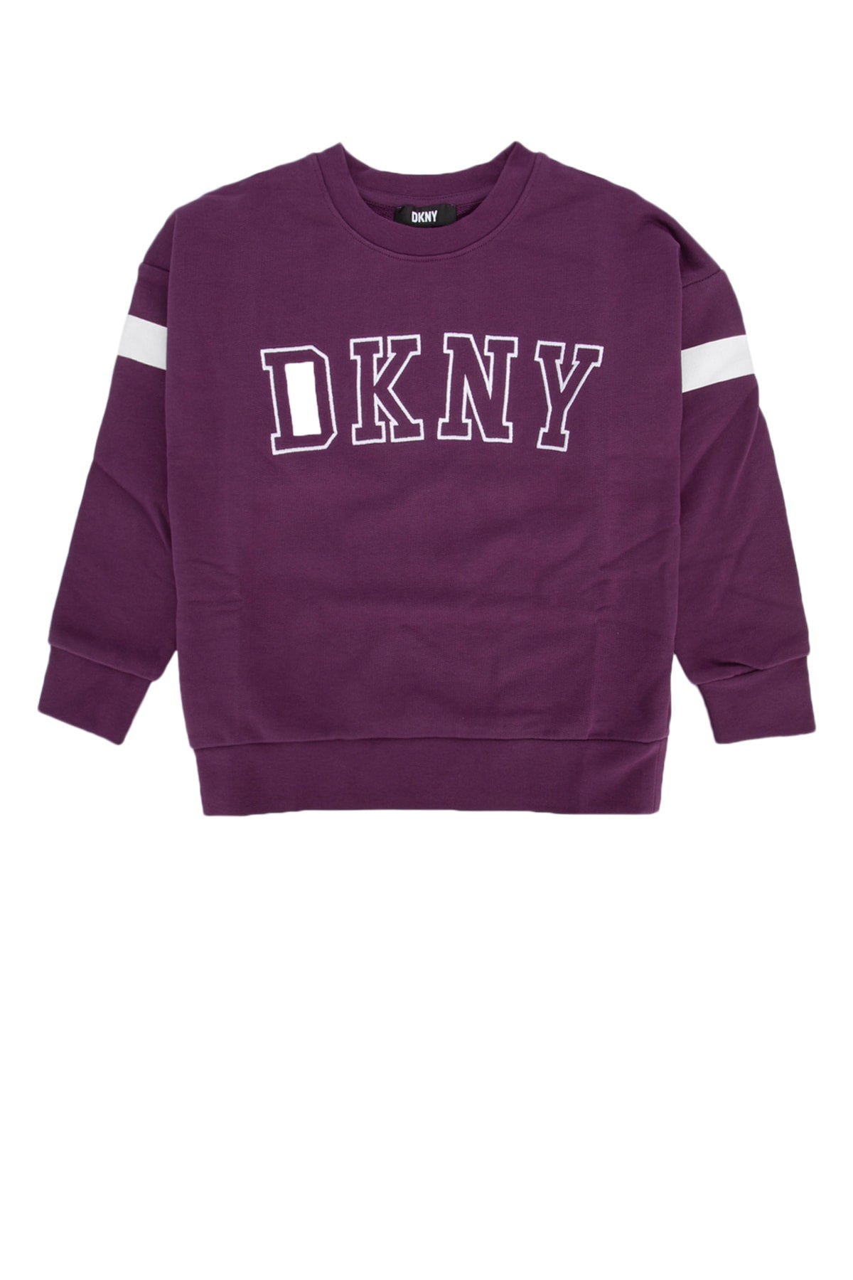 Dkny Junior Logo-Embroidered Sweatshirt — Purple