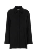 Jil Sander Acetate Viscose Shirt — Black