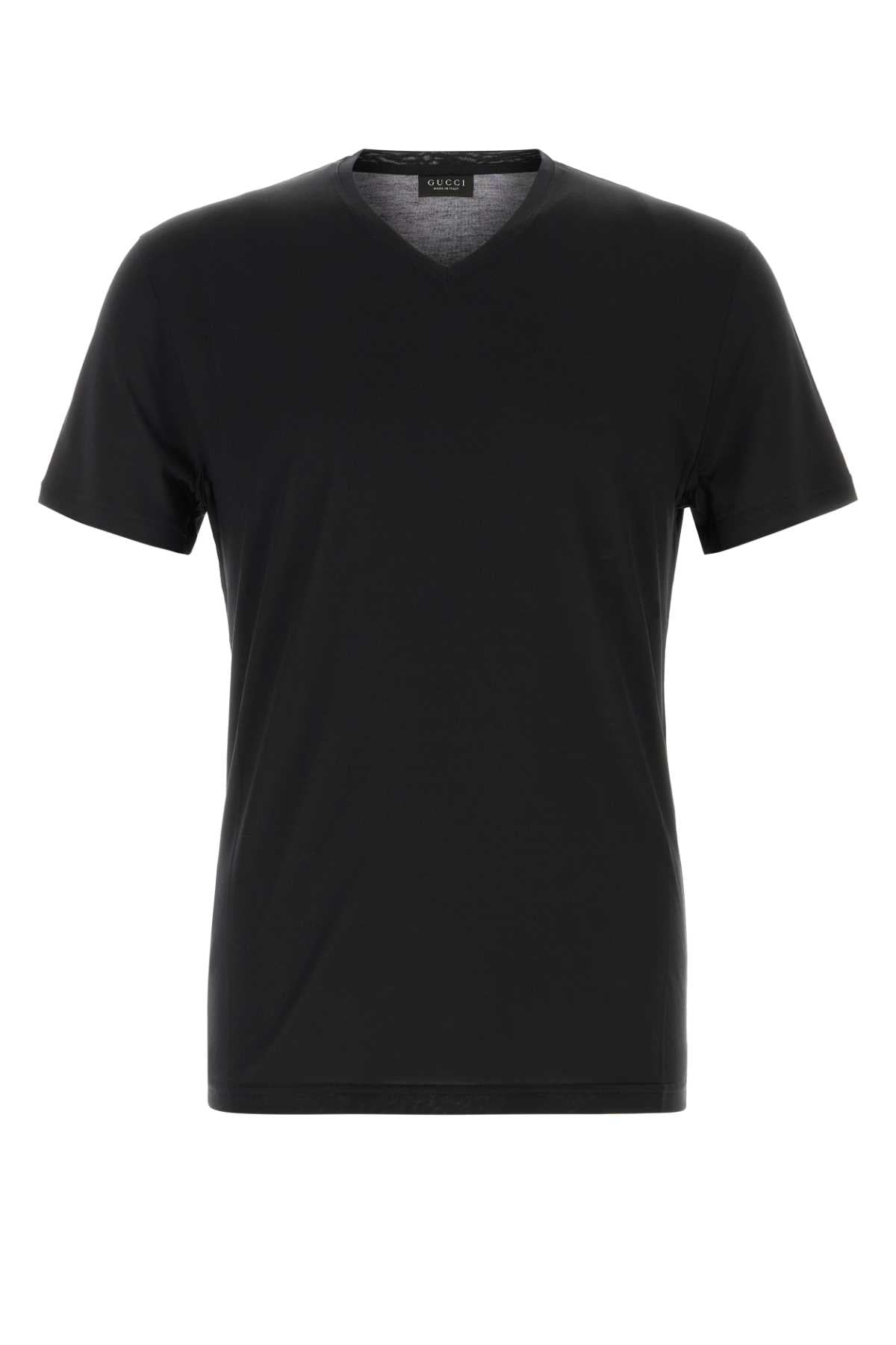 Gucci Silk Jersey T-Shirt — Black