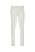 Pt Torino Stretch Cotton Trousers — White