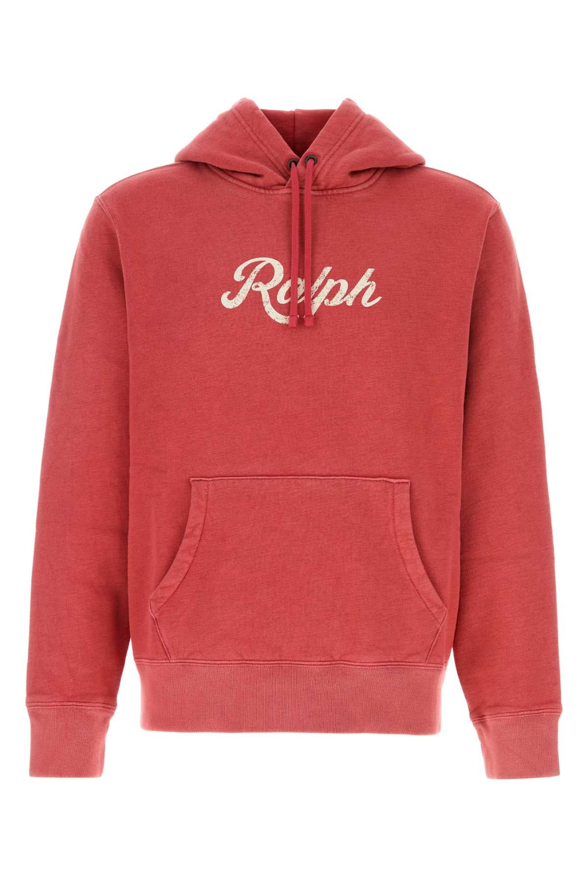 Polo Ralph Lauren Logo-Embroidered Cotton Blend Sweatshirt — Red