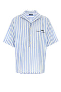 Dolce & Gabbana Striped Poplin Shirt — Blue