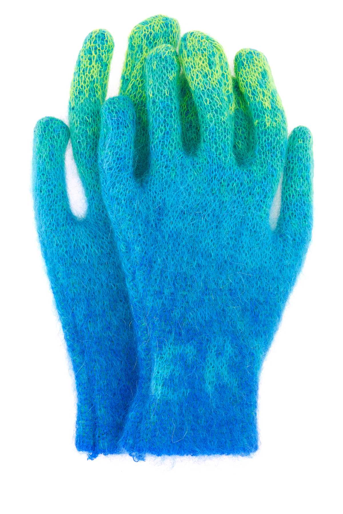 Erl Mohair Blend Gloves — Blue