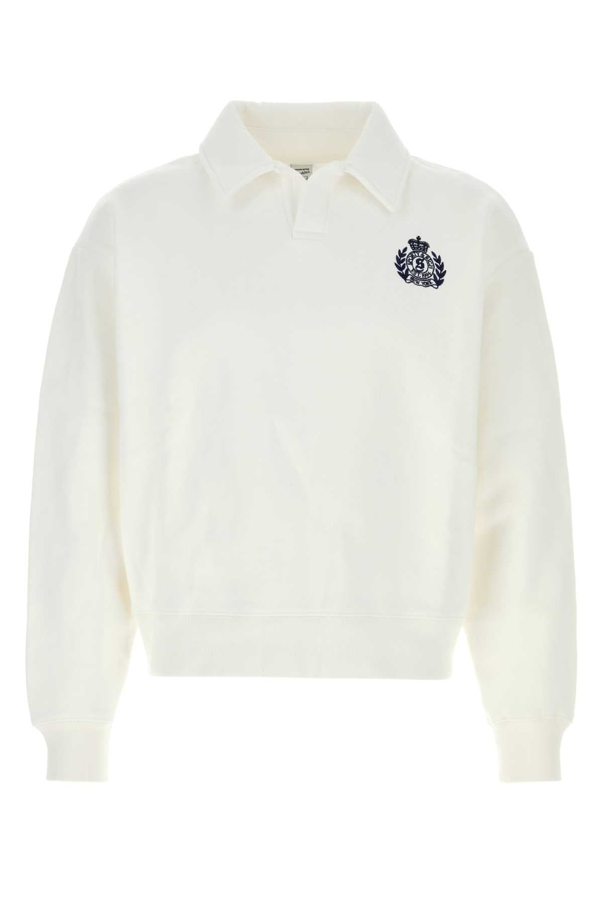 Sporty & Rich Crest Polo — White