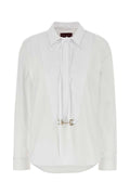 Gucci Horsebit-Embellished Poplin Shirt — White