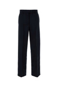 Miu Miu Mohair Blend Trousers — Navy