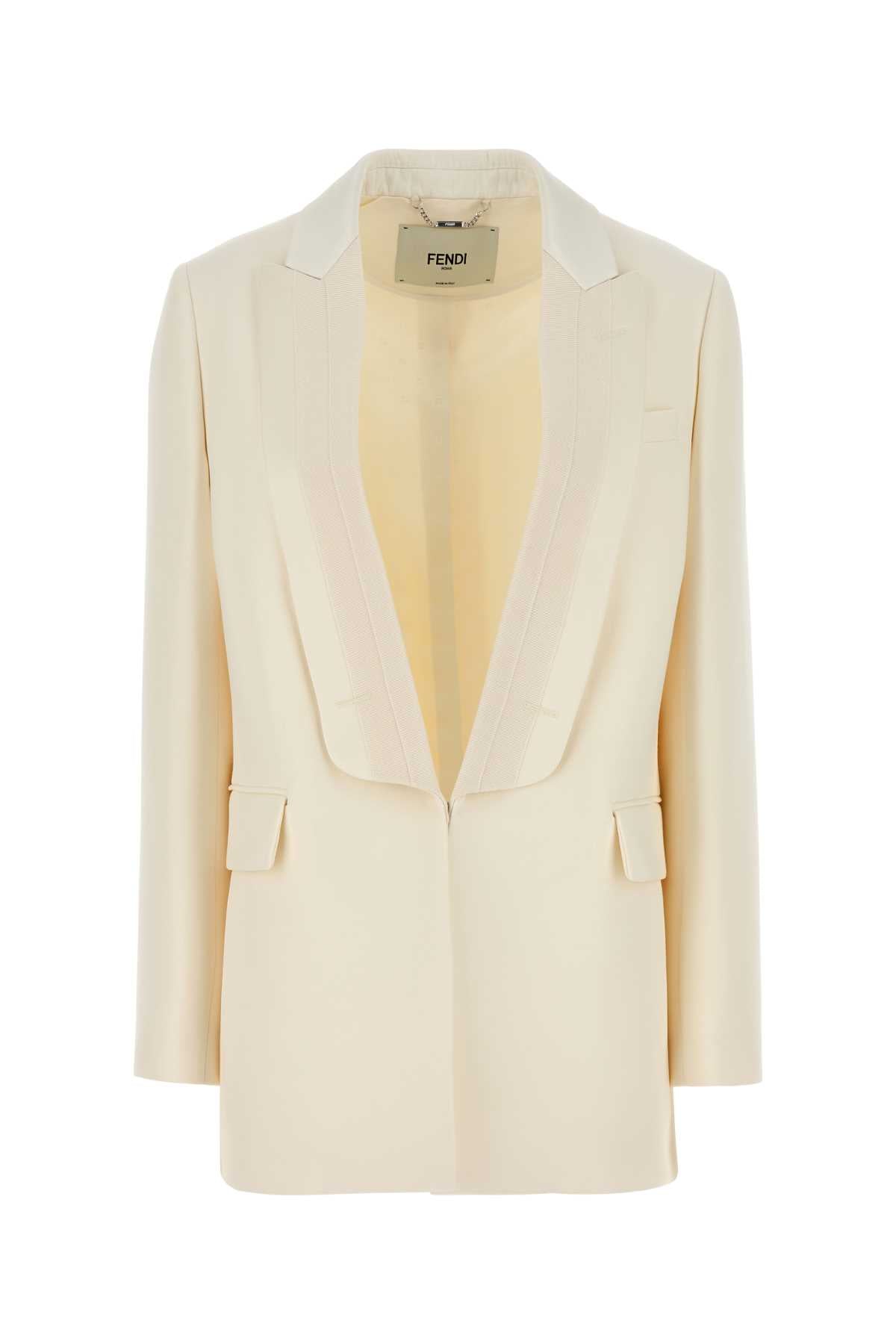 Fendi Tuxedo Blazer — White