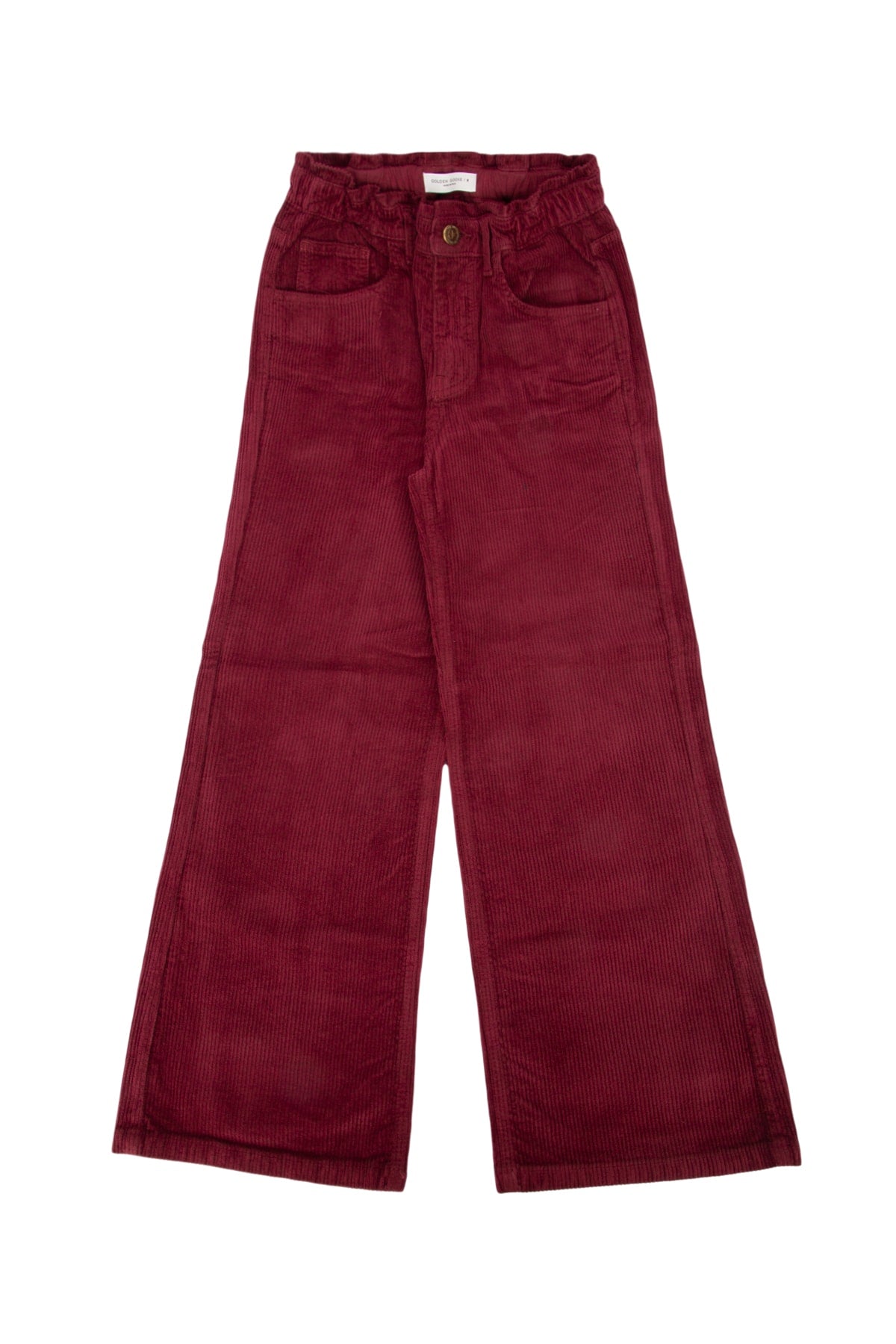 Golden Goose Kids Corduroy Trousers — Burgundy