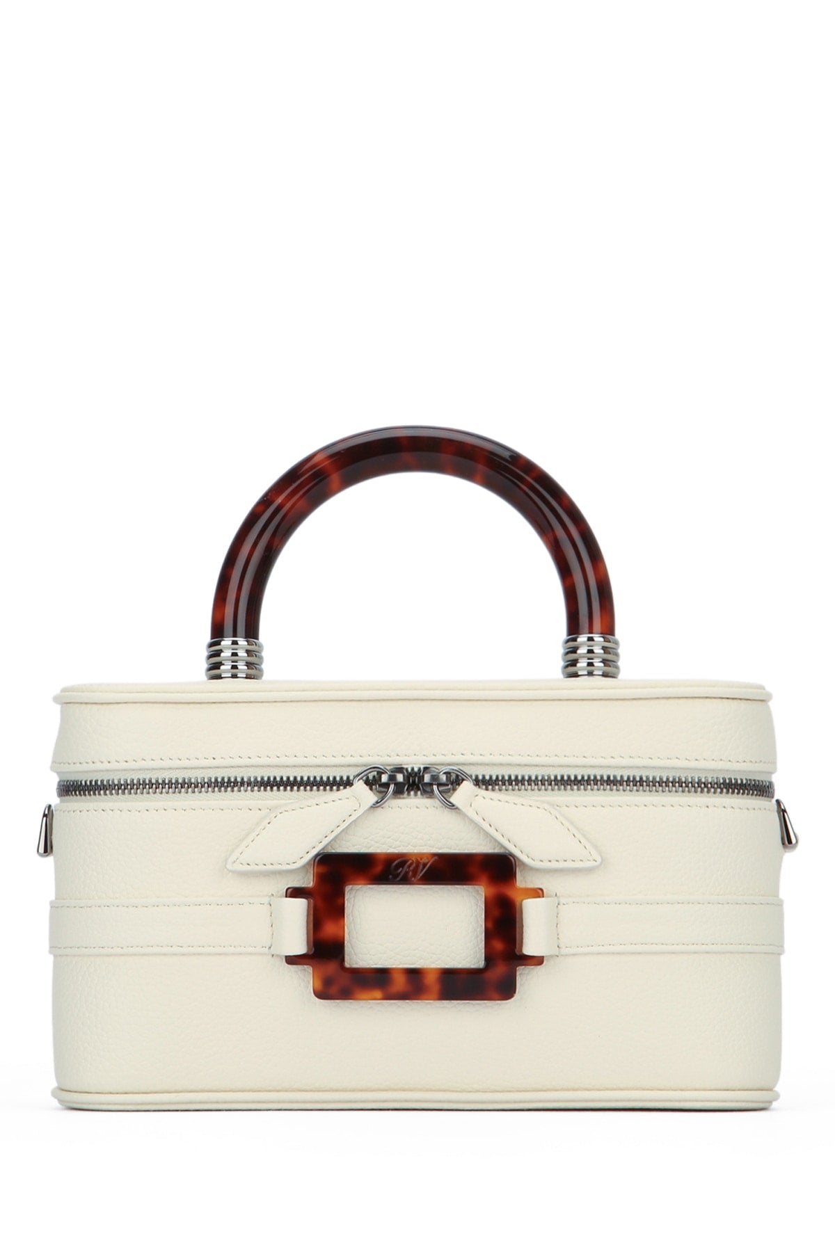 Roger Vivier Vivier Top Handle Bag — White