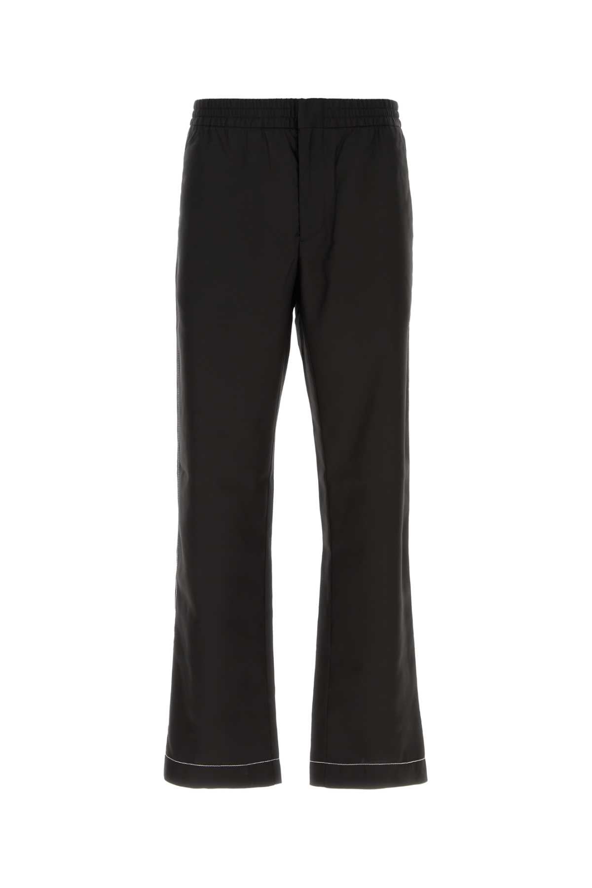 Prada Silk Pyjama Trousers — Black