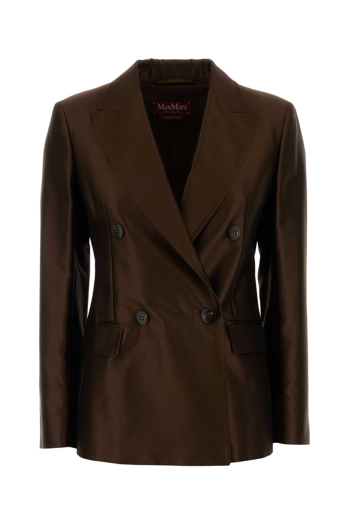 Mm Studio Blazer — Brown