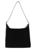 A.P.C. Suede Shoulder Bag — Black