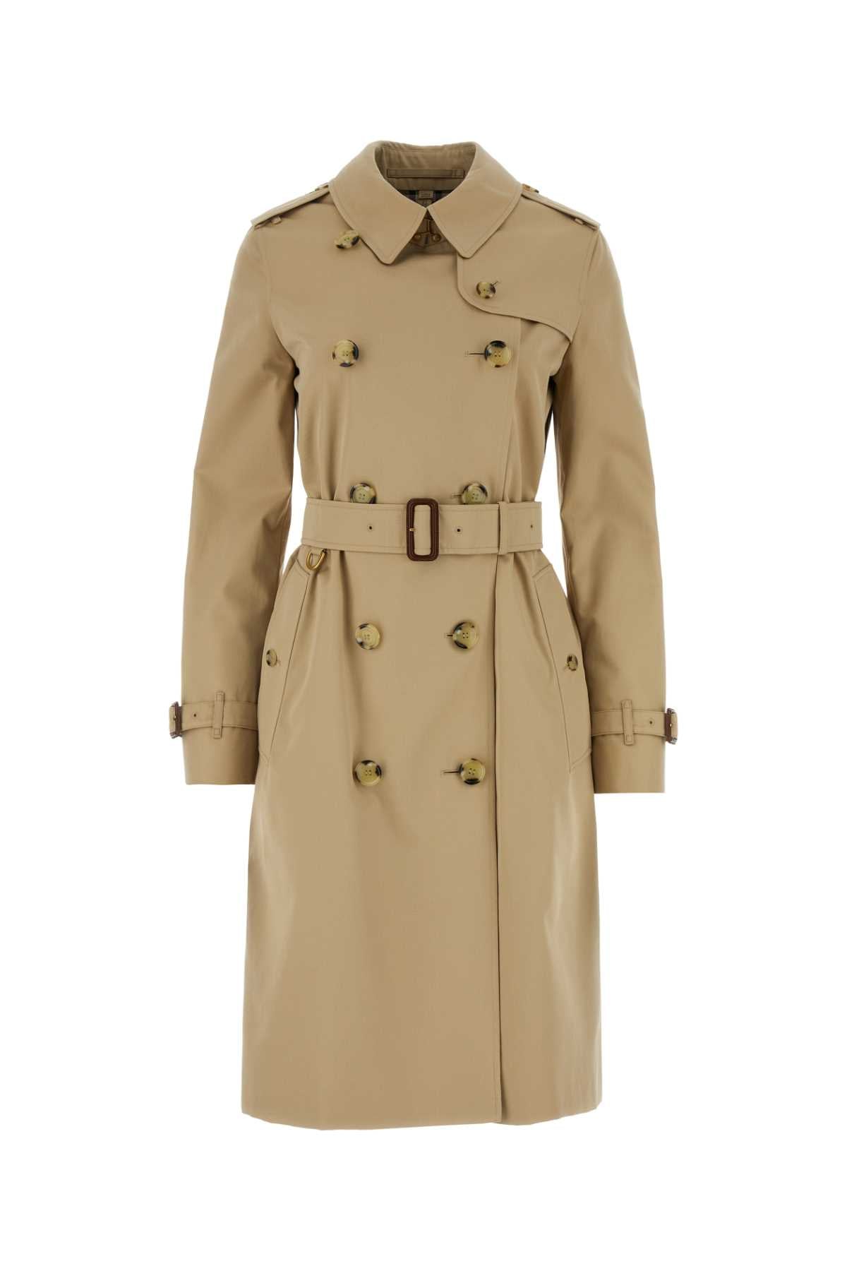 Burberry Kensington Trench Coat — Beige