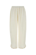 Stella McCartney Satin Pyjama Trousers — Cream