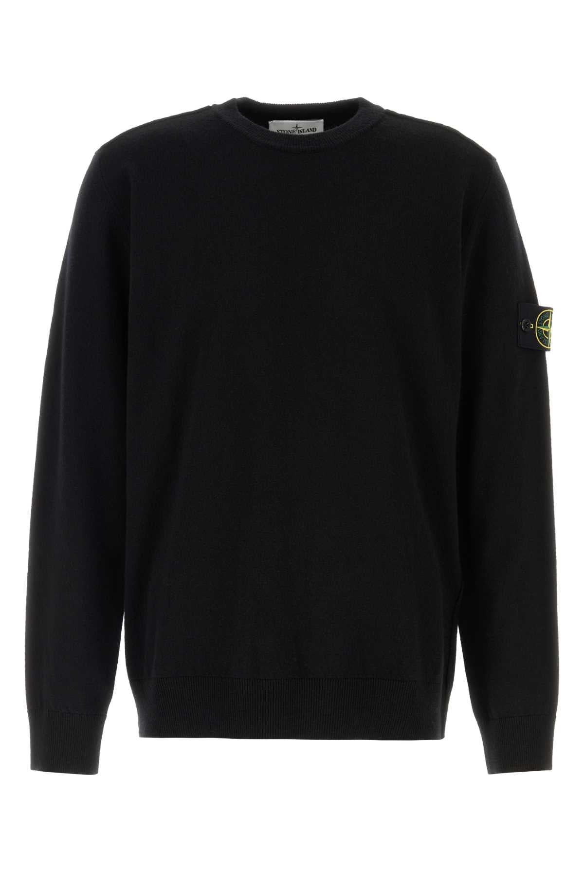 Stone Island Crew Neck Sweater — Black