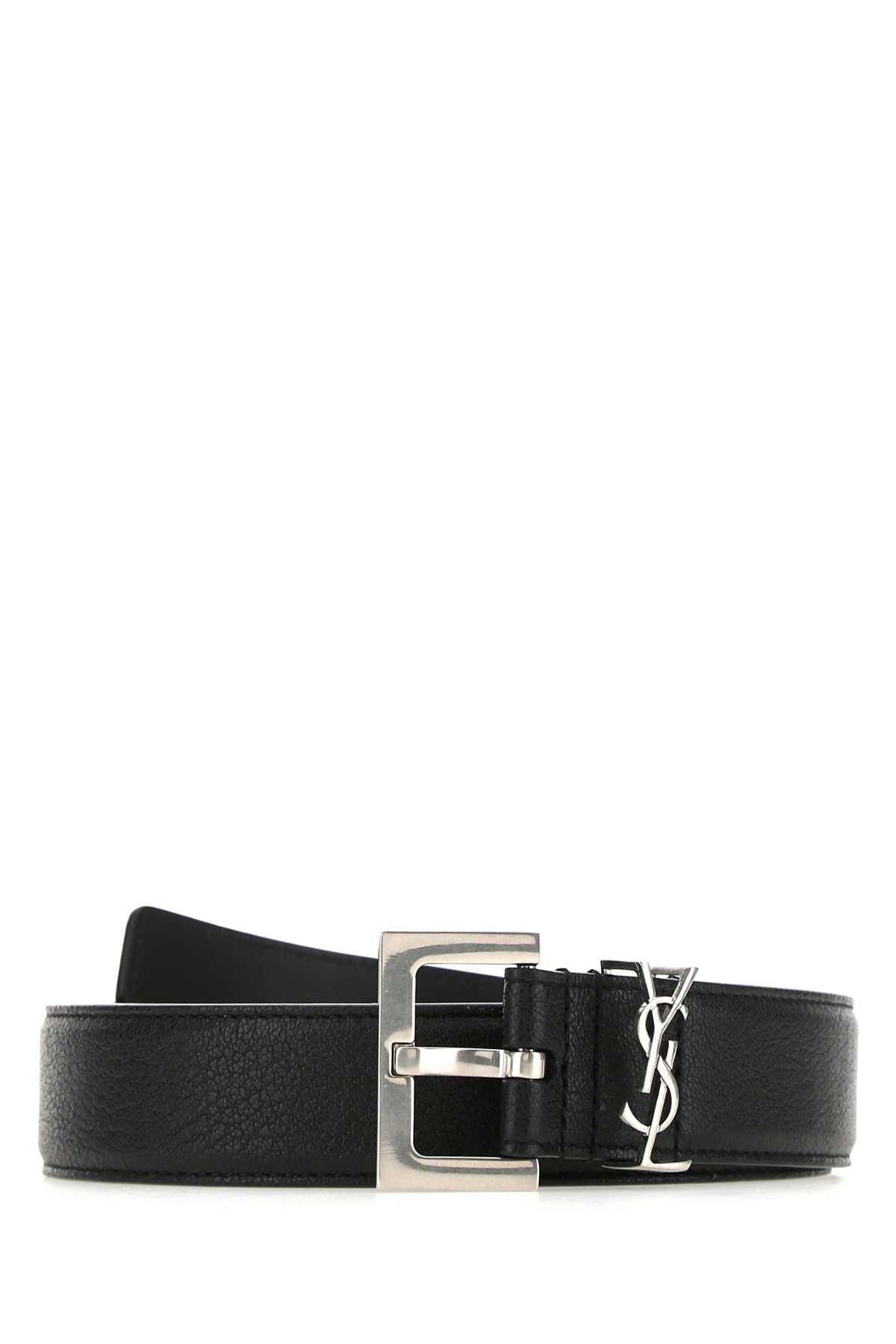 Saint Laurent YSL Cintura Belt — Black