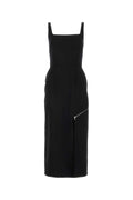 Alexander McQueen Wool Dress — Black
