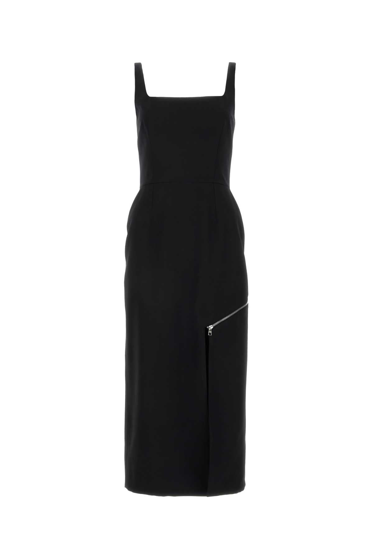 Alexander McQueen Wool Dress — Black