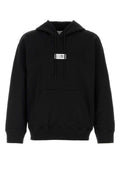 MM6 Maison Margiela Logo-Patch Cotton Sweatshirt — Black