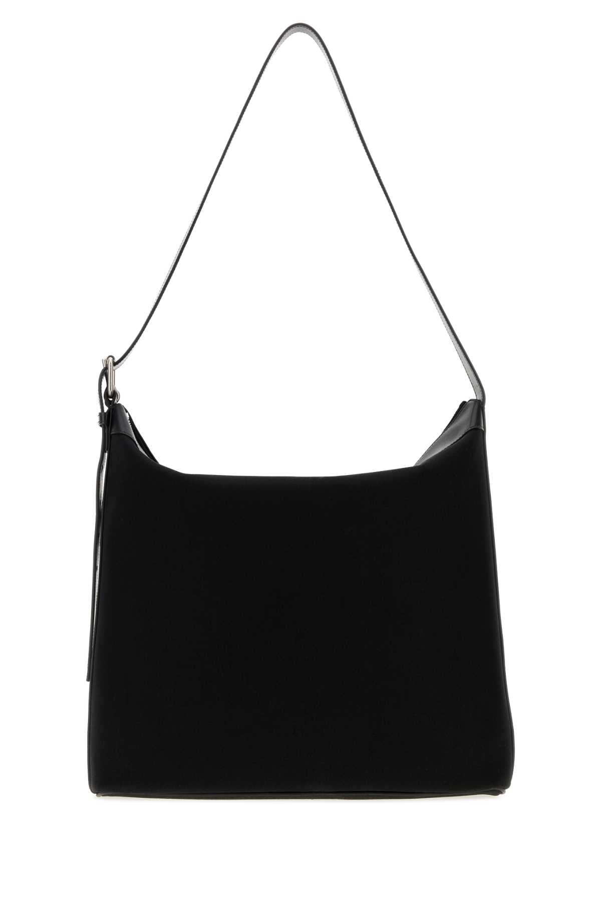 A.P.C. Vera Maxi Biker Shoulder Bag — Black