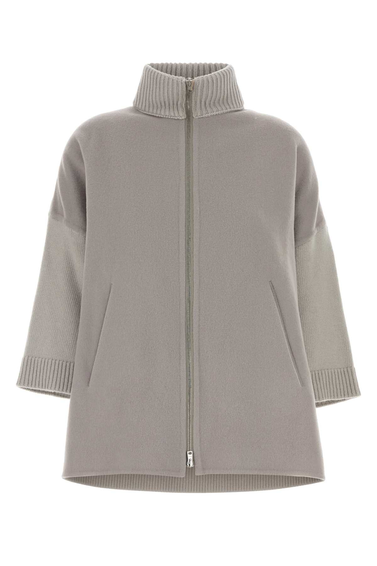 Herno Wool and Flannel Jacket — Gray