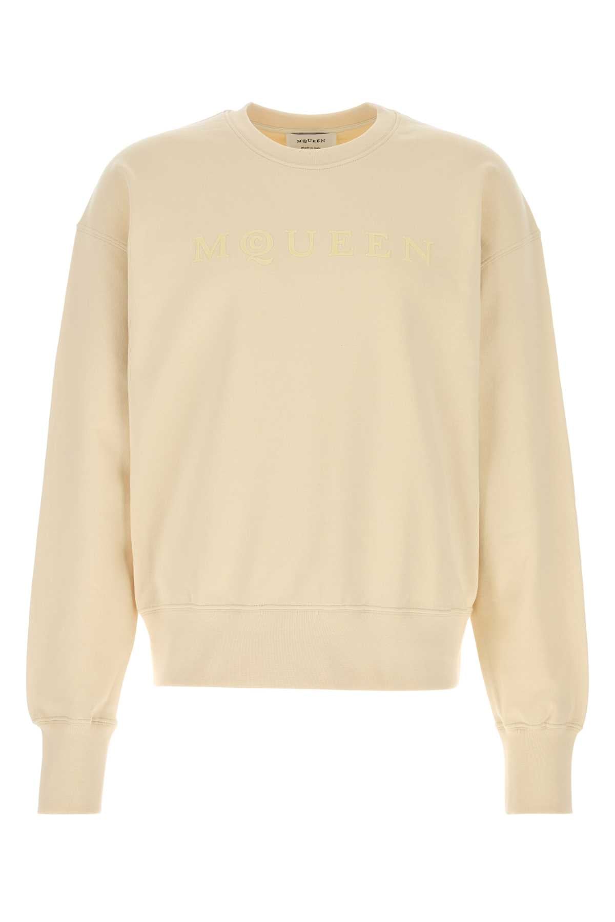 Alexander McQueen Print Sweatshirt — Beige
