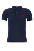 Polo Ralph Lauren Jr Piqué Cotton Polo Shirt — Navy