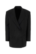 Givenchy Wool Blend Oversize Blazer — Black