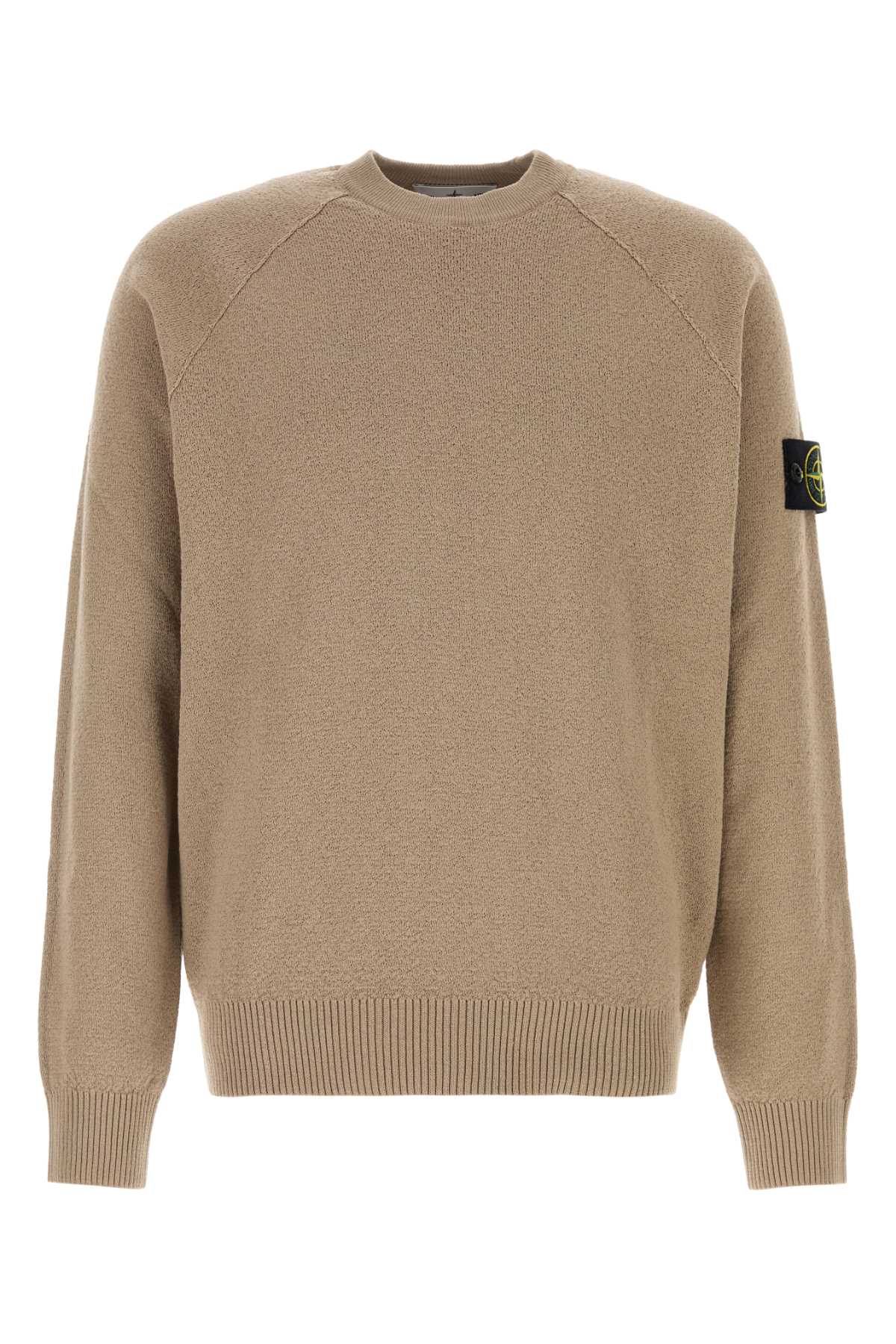 Stone Island Cotton Sweater — Beige