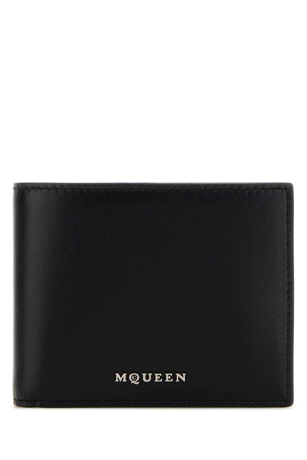Alexander McQueen Leather Wallet — Black