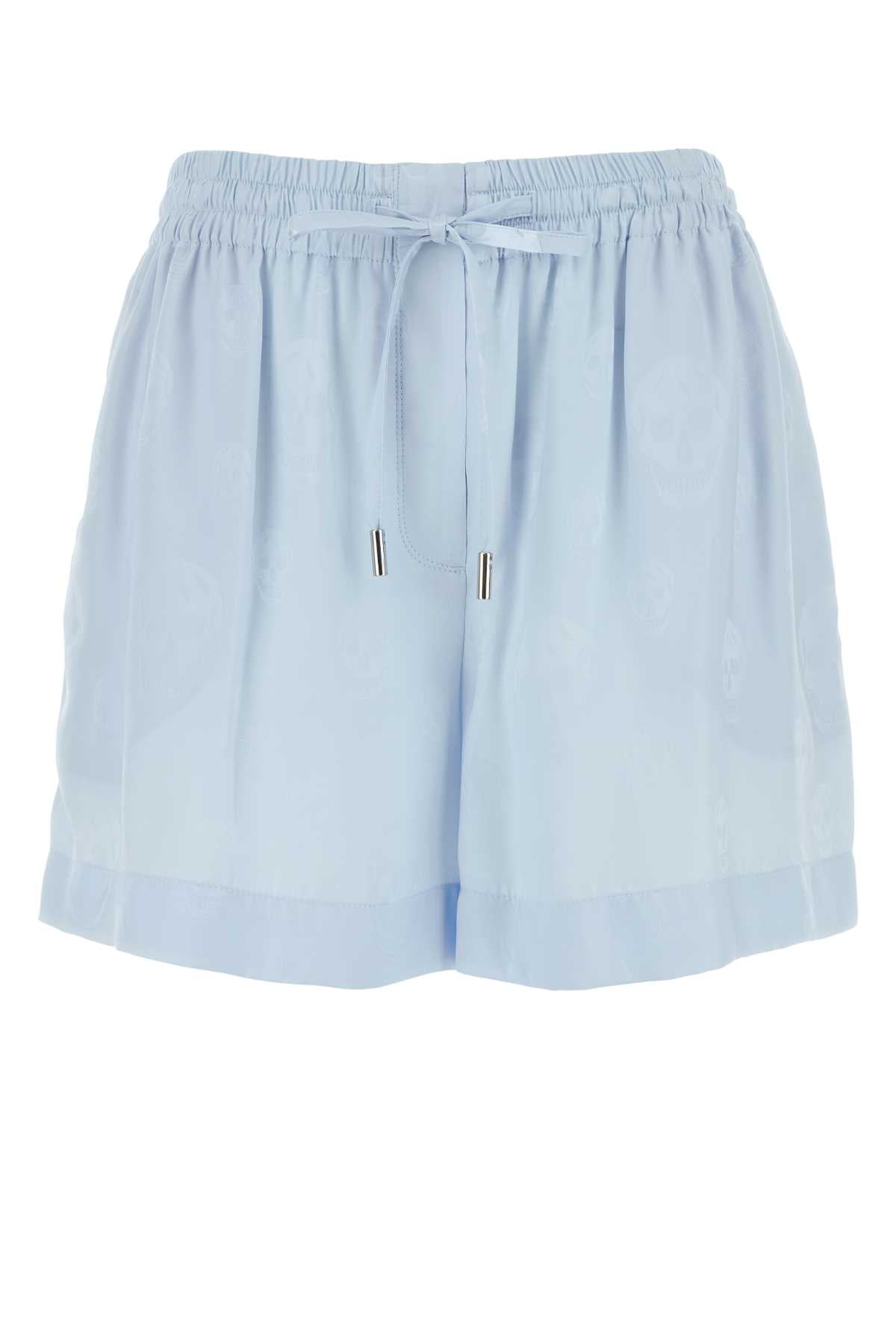 Alexander McQueen Jacquard Bermuda Shorts — Blue