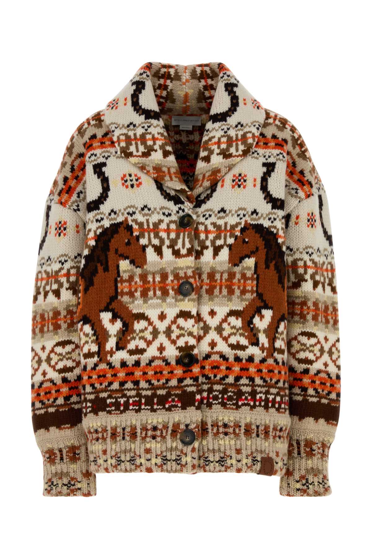 Stella McCartney Fair Isle Wool Cardigan — Multicolor
