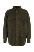 Loewe Suede Overshirt — Green