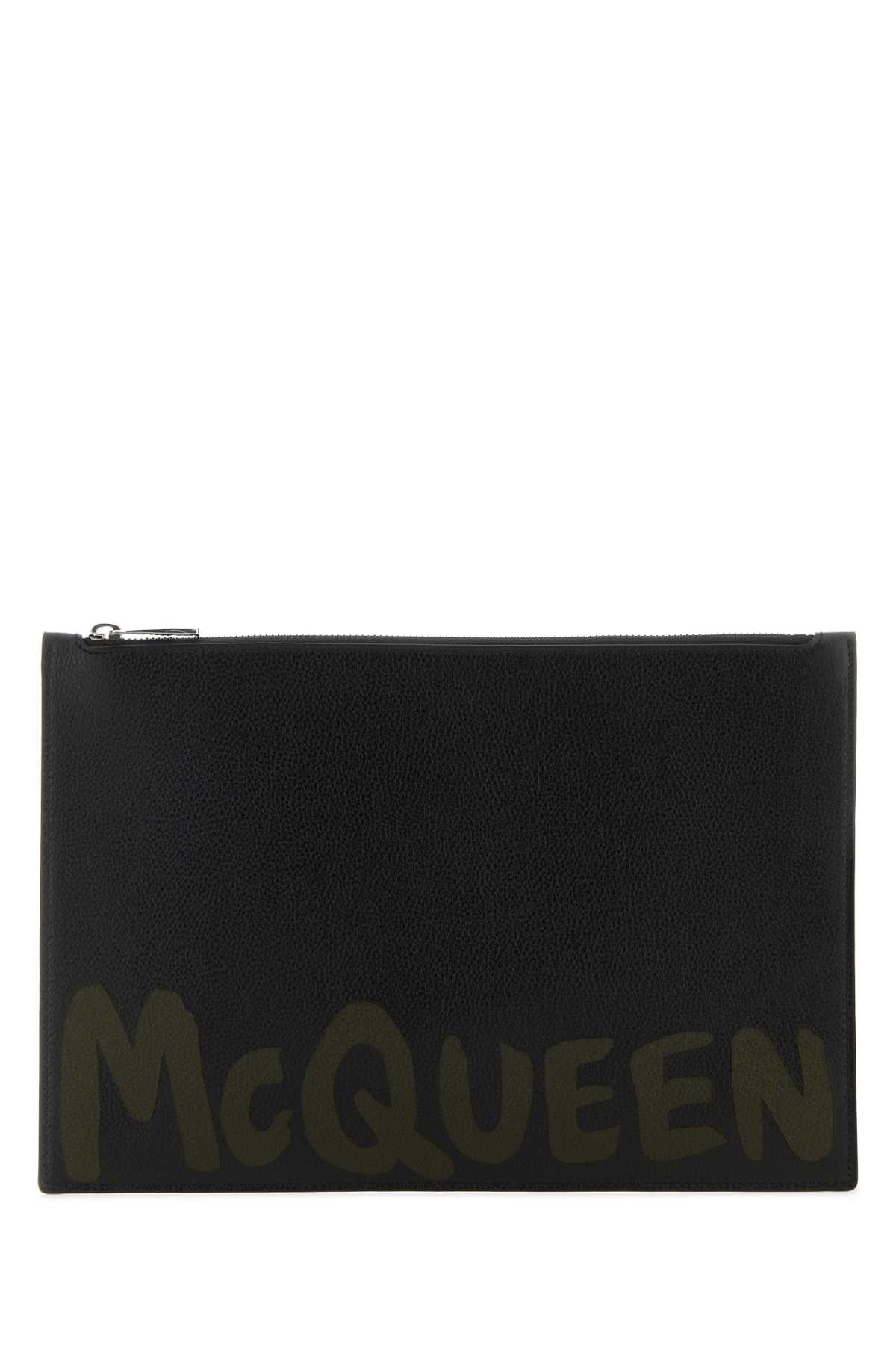 Alexander McQueen Beauty Clutch — Black