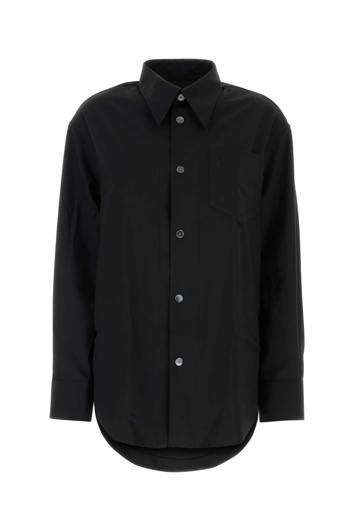 AMI Paris Sleeve Shirt — Black