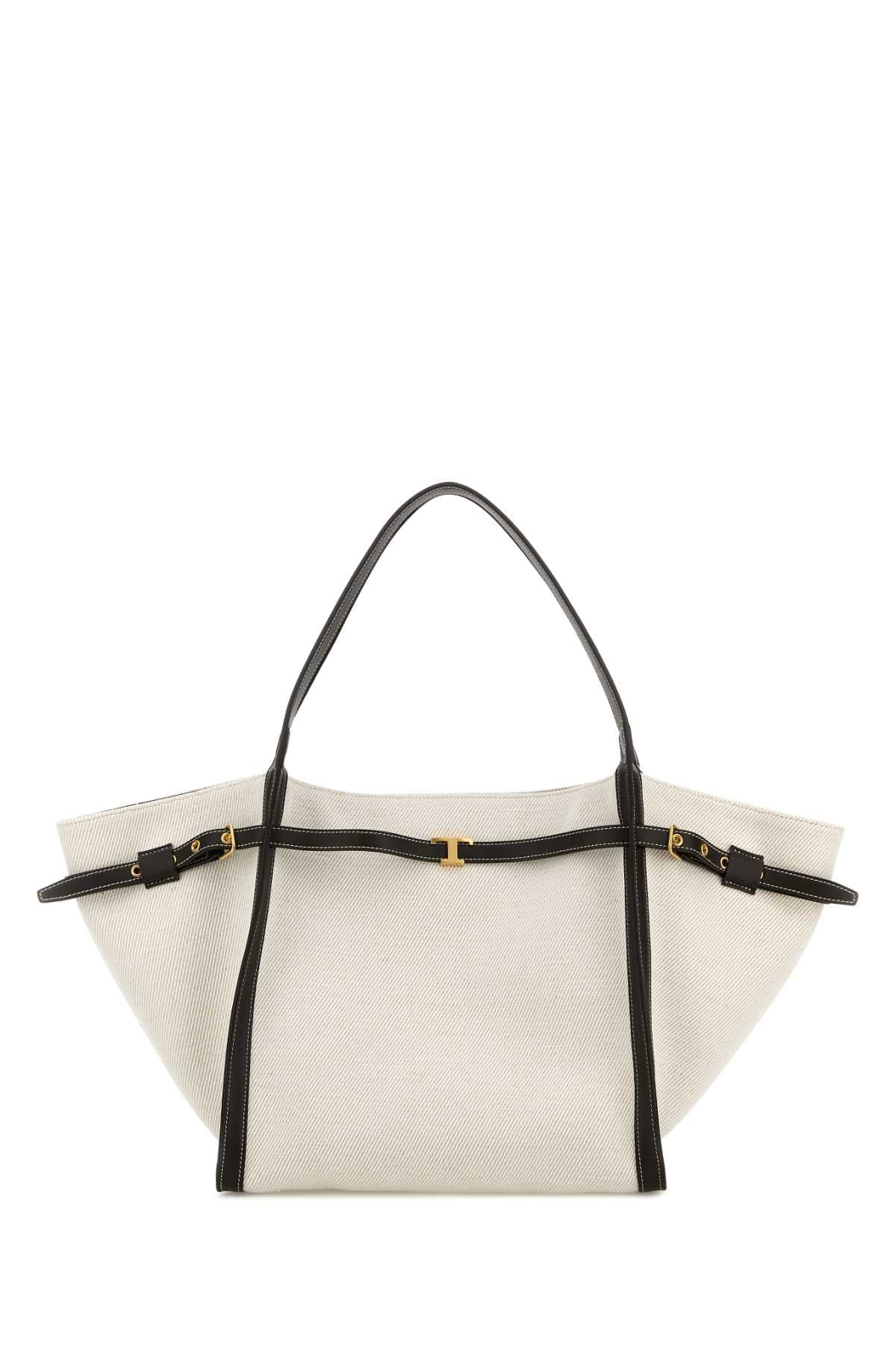 Tod's Tim Shopping Shoulder Bag — White