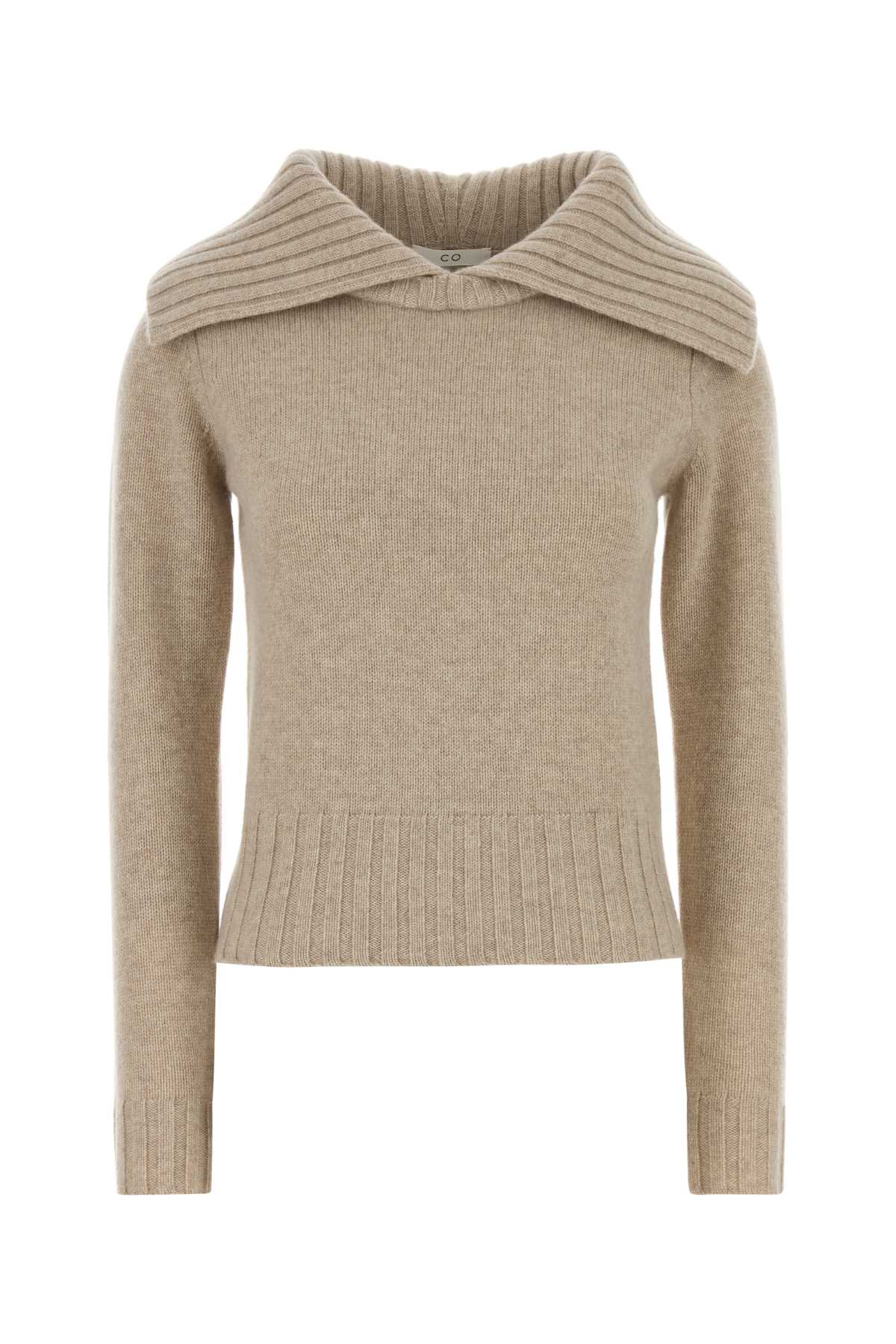 Italist Collared Sweater — Beige