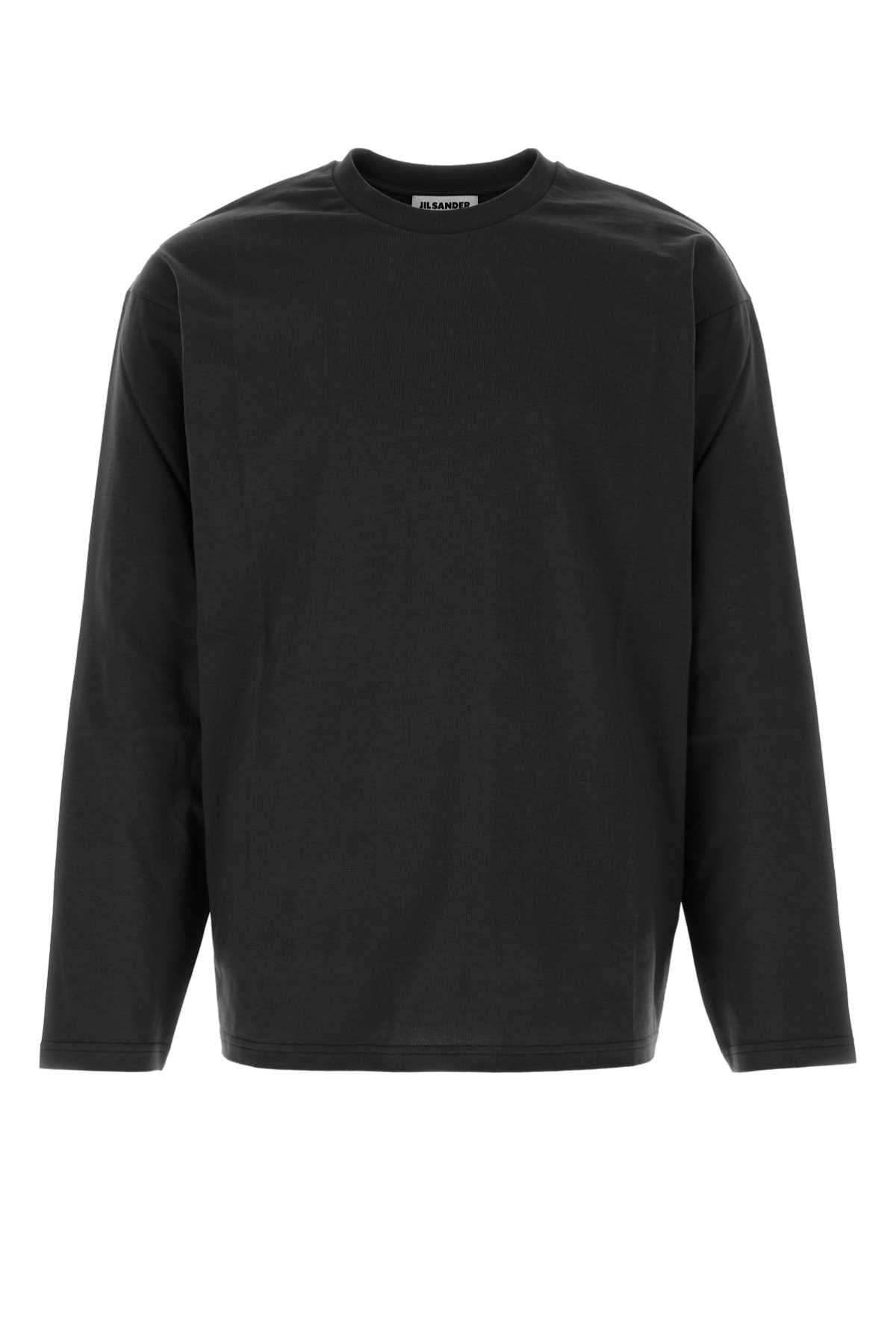 Jil Sander Cotton Crew-Neck T-Shirt — Black