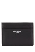 Saint Laurent Calfskin Card Case — Black