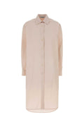 Jil Sander Cotton Poplin Shirt Dress — Pink