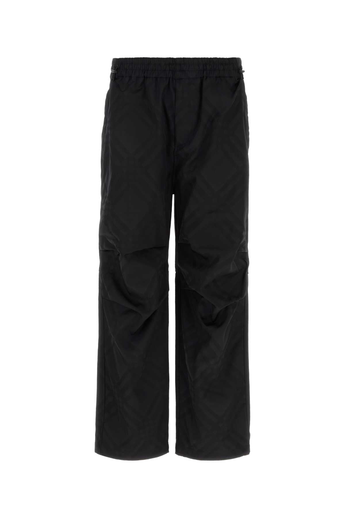 Burberry Nylon Trousers — Black