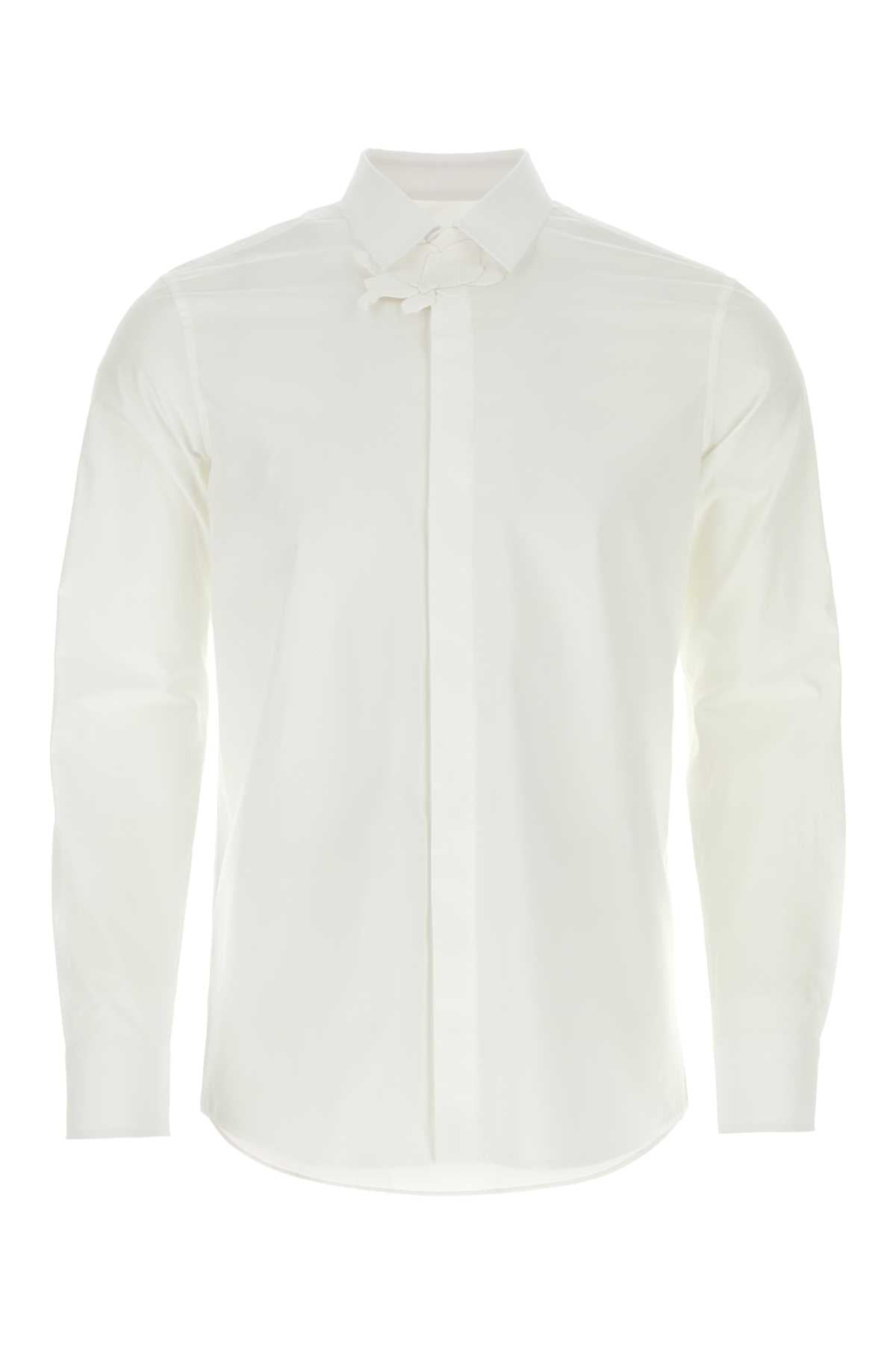 Valentino Garavani Cotton Popeline Shirt — White