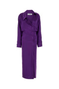 The Attico Dress Shirt Dress — Purple