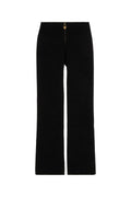 Chloé High-Waist Cotton Trousers — Black