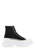 Alexander McQueen Canvas High-Top Sneaker — Black
