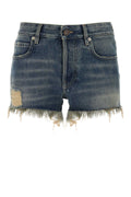 Balenciaga Shorts Denim Shorts — Blue