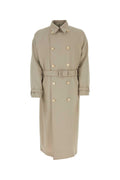 Prada SOPRABITO Trench Coat — Beige