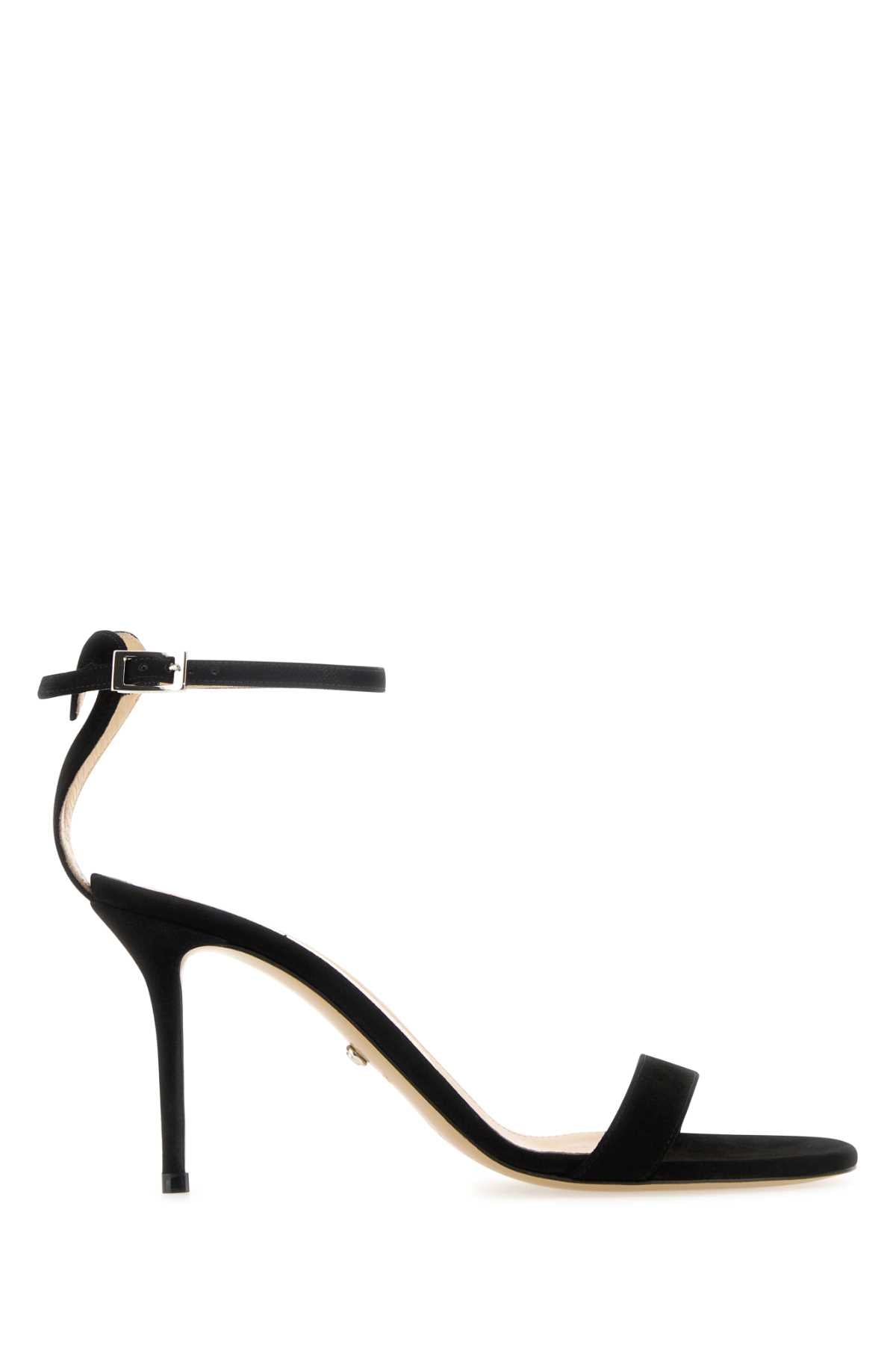 Mach&Mach Heart Heel Sandal — Black