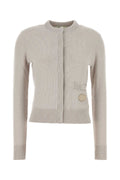 Fendi 100% Cashmere Cardigan — Gray