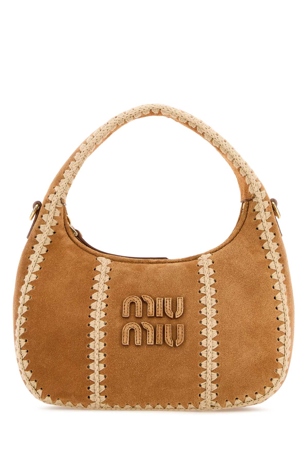 Miu Miu Wander Shoulder Bag — Beige